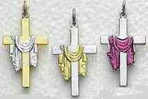 Draped Cross Necklaces  