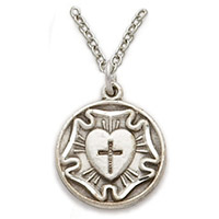 Sterling or Gold Lutheran Necklace  