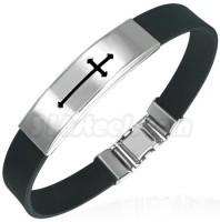 Rubber Cross Bracelet