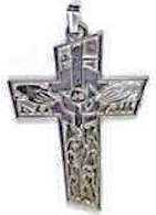 Trinitarian & Ecclesiastical  Eccharist Cross Pendant