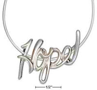 Sterling Silver Hope Slide Necklace