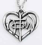 Not of This World Christian Heart Necklace 