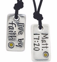 Mustard Seed Necklace - Live by Faith