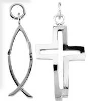 EYEVOLVER Cross Fish Necklace