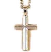 Cross Pendant Necklace Silver