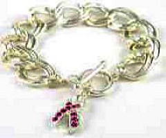 Toggle Breast Cancer Bracelet