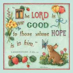 Hope Is In Him Luncheon Napkins Lam. 3 