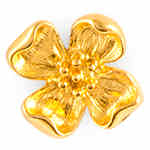 Gold Plated Dogwood Pin  