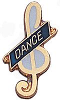 Dance pin Gold