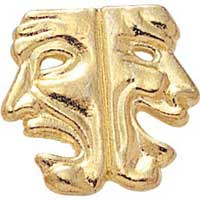 drama lapel pin