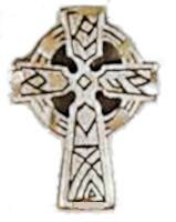 Pewter Celtic Cross Lapel Pin 