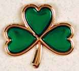 3 leaf clover Lapel pin