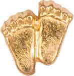 Gold Baby Foot Steps Pin  