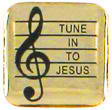 1881 Tune In To Jesus Pin