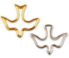 outline dove pins