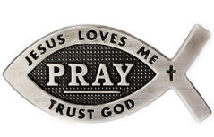 Jesus Pin with Daisies
