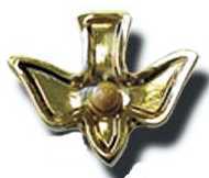 dove mustard seed lapel pin