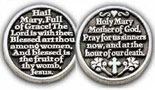 Hail Mary Pewter Coin