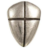 6Pewter Shield Of Faith Lapel Pin