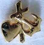 Faith, Hope, Love Lapel Pin