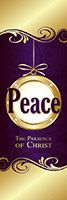 Cloth Christ Advent Candles Banner
