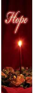 Hope Cloth Church Advent Candle Banner 
