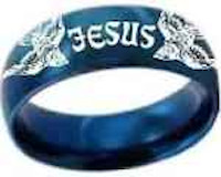 Jesus and Dove ring