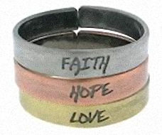Faith Hope Love Rings