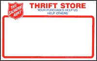 Salvation Army Logo Blank Rack Cards
