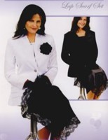 Satin Lap Scarf 3 Piece Sets
