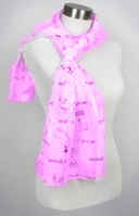 Chiffon Foil Power Of Prayer Lavender Scarf 
