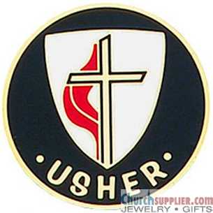 United Methodist Usher Pin Badge