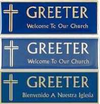 Magnetic 1 x 3 Greeter Badge