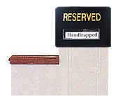 Pew End Reserved Sign