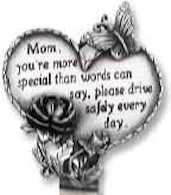 Mom's Heart Visor Clip