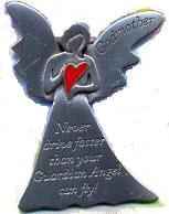 Never Drive Faster Angel Nana Visor Clip