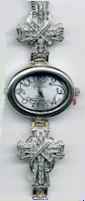 Silver Cross Toggle Band Watch  