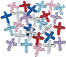 Mini Cross Jewels, Self-Adhesive
