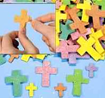 Fabulous Foam Self-Adhesive Christian Cross Glitter Shapes
