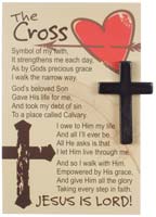 Giveaway Hematite Cross and Card