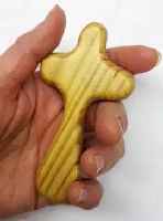 Wood Hand Prayer Comfort Cross