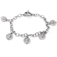 St Benedict Medal Charm Bracelet-Stainless Steel