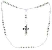 Large Clear Rosary with Crystal Rosary Beads