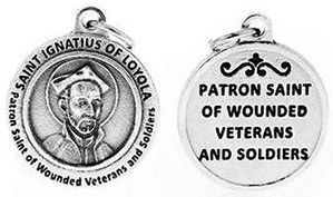 St Ignatius of Loyola Patron Saint of Wounded Soldiers Charm