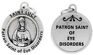 St Lucy Parton Saint of Eye Disorders Charm