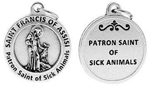 St Francis Patron Saint of Sick Animals Charm