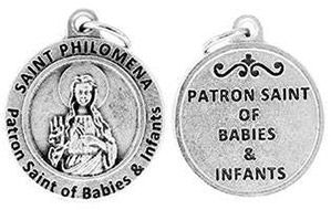St Philomena Patron Saint of Babies Charm