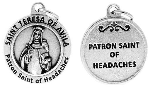 Migraine Suffering Get Well Gift Teresa of Avila Bangle Bracelet Headaches Patron Saint St