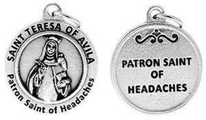 St Teresa Patron Saint of Headaches Charm