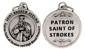 St Andrew Avellino Patron Saint of Strokes Charm